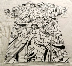 DC Comics Villains All Over Print Men’s T-Shirt – Official Supervillain Tee