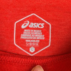 Asics Global Sportswear Since 1977 Red Graphic T-Shirt Mens Large