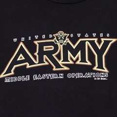 7.62 Designs Army Unleashed Eagle 2-sided Black Graphic T-shirt – Large – 2007