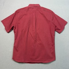 Polo Ralph Lauren Blake Red Button Up Shirt Vintage Short Sleeve Large