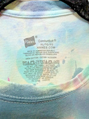 Handmade Tie Dye New York Street Art Abstract Design XL Tee Shirt 22″ W X 30″ L