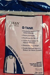 G-Man Sport G-Tank in LARGE Red With Black Piping *eBay Best Price*