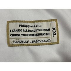 Colosseum Athletics Jesus Christ Baseball Jersey — White Stitch Logos 2XL
