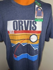 A8 Orvis Fly Fishing Equipment Dark Blue T-Shirt Mens Size XL Brand New NWT