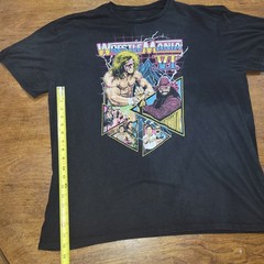 WWE WrestleMania VI Ultimate Warrior Macho Man Graphic Tee Men’s 2XL Black