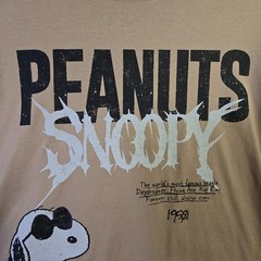 Peanuts® Snoopy Shirt Mens 2XL Brown Distressed Charlie Brown Baggy Street NWT