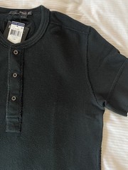 Ralph Lauren RLX Mens Knit Cotton Short Sleeve Henley Shirt, L Fits Like A S