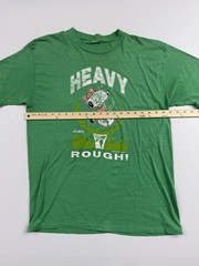 Vintage 1988 Snoopy Peanuts Shirt Mens Green Heavy Rough Golf Tee Cartoon Read