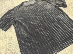 SHEIN, Men’s Textured Black Pattern Short Sleeve Tshirt, X Large