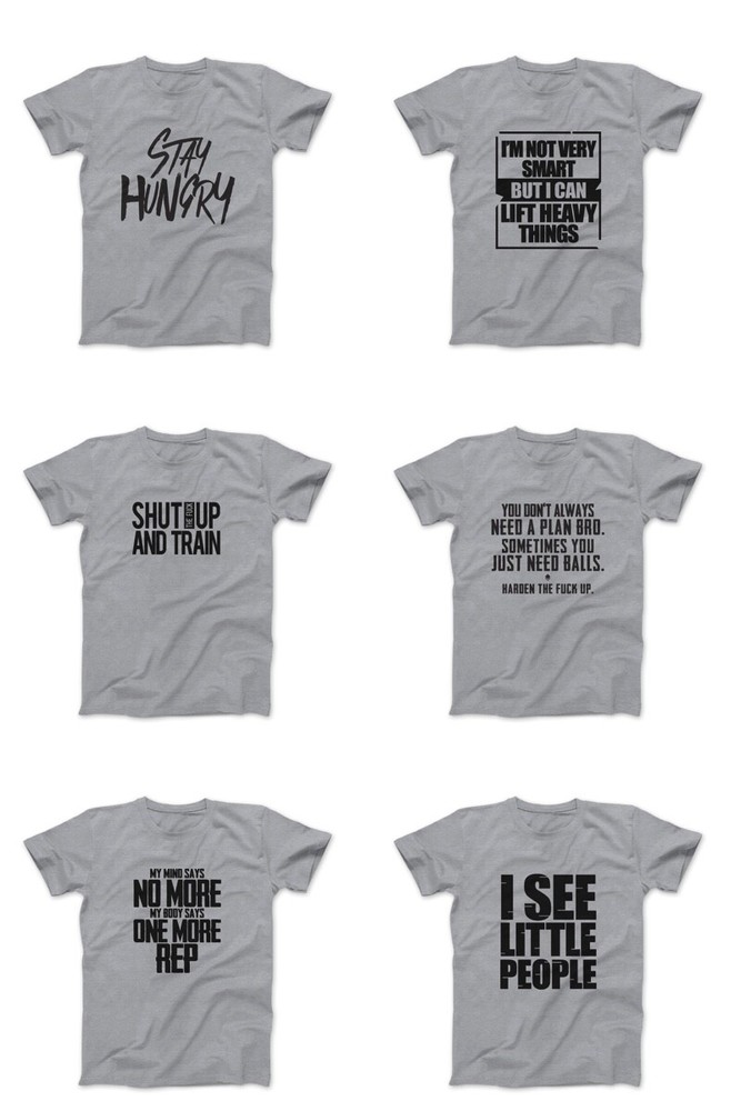 Mens Fitness Workout Gym Motivational Graphic Tee