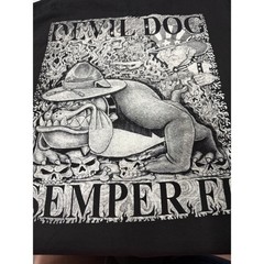 Vintage Alstyle AAA Devil Dog Semper Fi USMC Marine Corps Tee XL