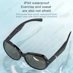 AI Smart Glasses Wireless Bluetooth V5.3 Sunglasses Outdoor Sport Call Music Te