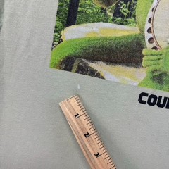 The Muppets Shirt Men’s Medium Beige Disney Kermit Banjo Country Roots Casual