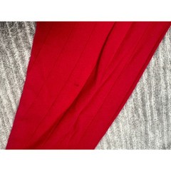 Ivy Crew Shirt Mens XL Red Mock Neck Long Sleeve Vertical Ribbed Knit Casual