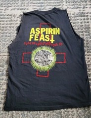 Rare Vtg 90’s Single Stitch ASPIRIN FEAST band T-shirt (See Photos)