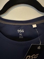 NWT DSG Men’s Stride Long Sleeve Run Tee Navy Blue Athletic Size XL Poly Light
