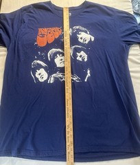 The Beatles Rubber Soul Adult 2XL Blue T-Shirt