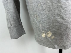 Vintage 90s Pluma Shirt Men Large Minimal Grunge Blank Heavyweight Long Sleeve