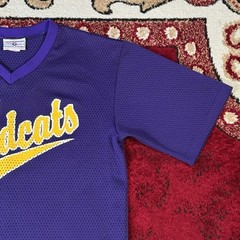 Vintage 80s-90s Wildcats Purple Mesh #20 Sports Jersey Size M Made in USA