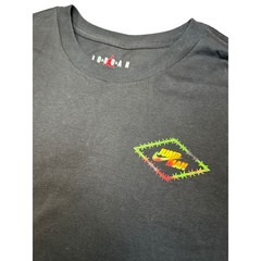 Jordan Jumpman Mens Black Graphic T-Shirt Large NWT Barbed Wire Logo