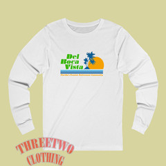Del Boca Vista Florida Retirement Community Men’s White Size S to 3XL