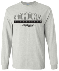 Pomona California State T-Shirt Long Sleeve Graphic Tees Unisex apparel Design