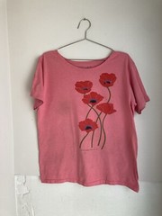 80’s Liberty Graphics Screen Printed Poppy Tshirt Large