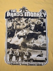 Men’s XL Beastie Boys 70’s Cop Sabotage Video Inspired Yellow Band Brass Monkey