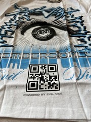Evil Vice Members Only Men’s Xl White Tee. Red Tag Limited Edition