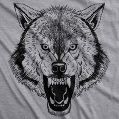 Ask Me About My Wolf Flip T Shirt Cool Design Funny Saying Novelty Graphic