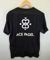 Universal Performance Ace Padel Print T-Shirt Small Black Graphic Sportswear Tee