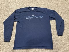 Vintage Nike Silver Tag Long Sleeve Large Blue There Is No Finish Line Shirt
