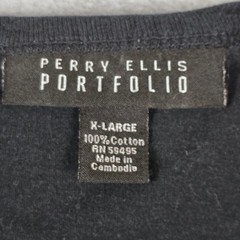 Perry Ellis Portfolio T Shirt Size XL Black