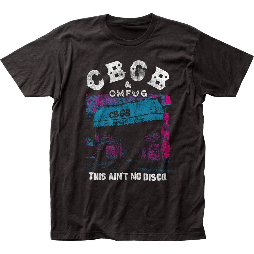 Vintage style CBGB This Ain’t No Disco short sleeve black color shirt KV36199