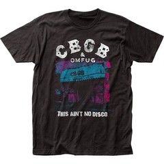 Vintage style CBGB This Ain’t No Disco short sleeve black color shirt KV36199