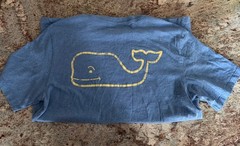 Vineyard Vines Light Blue SS Pocket Crew Tee T-Shirt “VINTAGE WHALE EDITION”