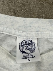Vintage 90s Eagle Pacific Northwest Weather Map Funny Cartoon Cloud Sun T-Shirt