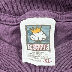 Vintage Cotton Deluxe Combed Mens XL Purple T Shirt Rocky Mountain Science Bowl