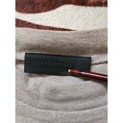 Essentials Fear Of God Men’s FW’23 S/S Tonal Logo Tee NC3 Core Heather Small