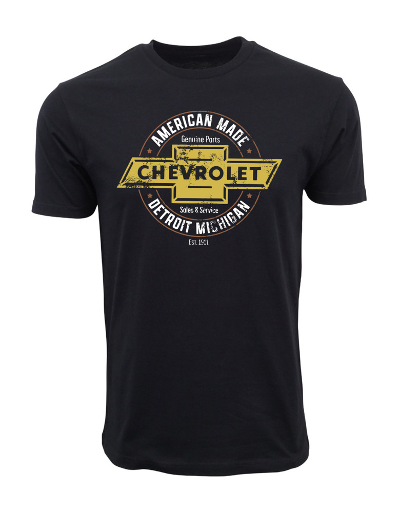 GM CHEVROLET OFFICIAL LICENSED PRODUCT DETROIT MICHIGAN T SHIRT