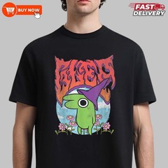 Smiling Friends Glep Vintage Heavy Metal Flowers Cartoon TShirt – Full Size