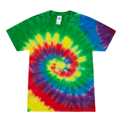 Colortone Tie Dye T-Shirt Unisex Rainbow Vibrant Cotton Tee S M L XL 2XL-5XL New