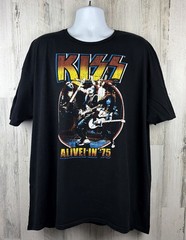 KISS Alive In 75’ Graphic T-Shirt 3XL (28”x31”)