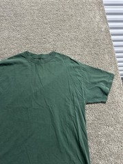 VINTAGE 90s Y2K Blank AAA T-Shirt Green Crewneck Classic Cotton Mens X-Large XL