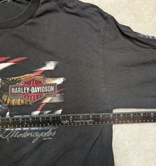 Harley Davidson Shirt Mens L Black Steel City Motorcycle Rider Biker American