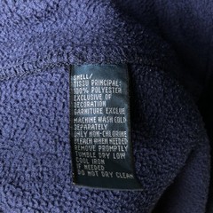Ralph Lauren POLO Fleece Vest Men L Navy Solid Zip Japan