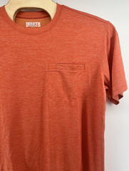 Duluth Trading Armachillo T Shirt Relaxed Fit Large Orange Short Sleeved Mens