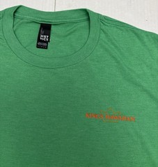 District Perfect Tri Kings Hawaiian Green Tee L Vaccinated For My Ohana Shirt