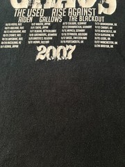 Vintage 2007 Taste of Chaos Music Festival Black T-shirt Sz M