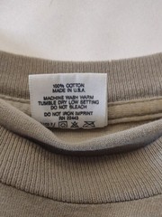 Vintage Quiksilver Khaki Short-Sleeve Tee w/ Sm. Logo Front / Lg. Logo Back – XL
